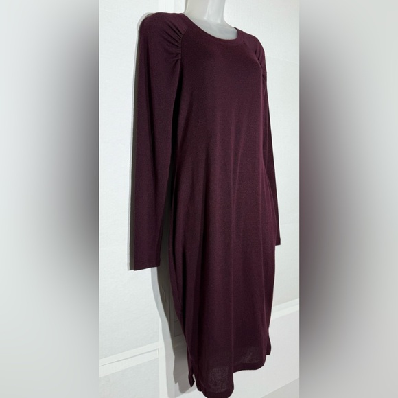 Motherhood Maternity Maroon Dress Women's Size Medium Stretch - Picture 2 of 9